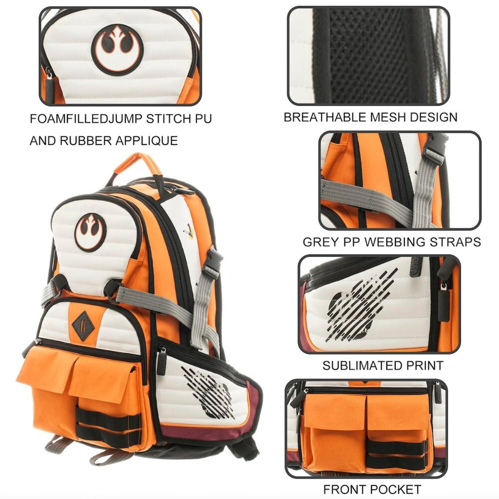 Star Wars Rebel Alliance Adult Travel Backpack - Picture 5 of 7